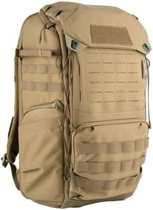 PGYTECH OneMo TAC 35L Tactical Camera Backpack, Waterproof DSLR/SLR/Mirrorless Photography Camera Bag with 15.6" Laptop Sleeve, Tripod Holder & Rain Cover (Wolf Brown)