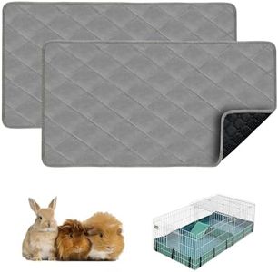 Guinea Pig Bedding, Fleece Cage Liner, Midwest 47x24 IN 2Pack, Super Absorbent & Odor Control & Waterproof & Reusable & Quick Dry Washable Guinea Pig Liner, Pee Pad Mat for Small Animal, Rabbit, Bunny