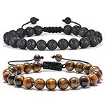 Lava Rock Mens Bracelet Gifts - Nat