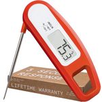 Lavatools PT12 Javelin Ultra Fast Digital Instant Read Meat Thermometer for Grill and Cooking, 2.75" Probe, Compact Foldable Design, Large Display, Splash Resistant – Sambal