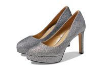 Michael Kors Chantal Platform Pump, Silver 1, 3 UK