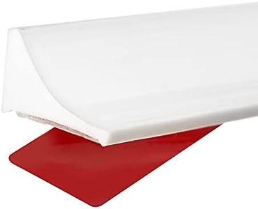 New Collapsible Shower Threshold Water Dam, Self Adhesive Silicone Waterproof Barrier Bathroom and Kitchen Water Strip Dam Shower Guard for Dry And Wet Separation Caulk Seal Strip Edge Trim(White)