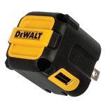 DEWALT 2-Port USB Wall Charger — NeverBlock Worksite Charger — Dual 5V 2.1A Power AC Adapter — Fast Charging Block Cube for iPhone 14 and Android