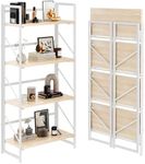 JSB No Assembly Folding Bookshelf, 