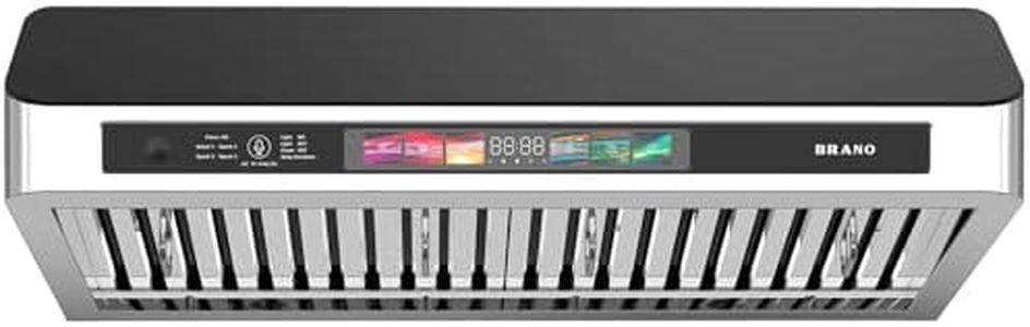 Under Cabinet Range Hood 30 Inch with Voice/Gesture/Touch Control, 900 CFM Kitchen Hood Vent with 4-Speed Exhaust Fan, Memory Mode, Adjustable Lights, Baffle Filters