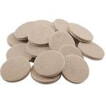 Merriway® BH01123 (25 Pcs) Self Adhesive Round Floor Furniture Protection Heavy Duty Felt Pads 25 mm (1 inch) x 4 mm Thick - Pack of 25 Pieces