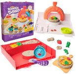 Kinetic Sand, SquishPizza Rising Pizza Playset with 1lb Play Sand & 5 Tools, Kids Toys for Girls & Boys Ages 5 and up