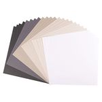 Vaessen Creative Florence Cardstock Textured - Coloured Card Making Supplies 12 x 12 inch - Black - 24 Sheets - Coloured Paper for Scrapbooking, Card Making and Other Paper Crafts - 216 gsm