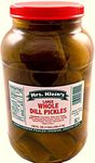 Large Whole Kosher Dill Pickles • 1 Gallon • 128 oz • Big Pickles in pickle juice brine • The perfect sandwich pickle