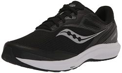 Saucony Men's Cohesion 16 Sneaker, Black/White, 9