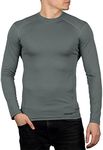 281Z Mens Military Moisture Wicking Base Layer Shirt - Tactical Training Army Professional - Polartec Delta - Odor Resist - Cool Touch (Foliage Green, Large)