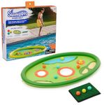 Swimways Hydro Golf, Pool Toys for Kids and Adults, Floating Swimming Pool Game with Golf Balls and Chipping Green, Outdoor Toys for Kids Aged 5 & Up