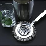 Devanjana™ Stainless Steel Cocktail Strainer Bar Strainer Hawthorne Strainer Bar Stainless Steel Deluxe Strainer Bar