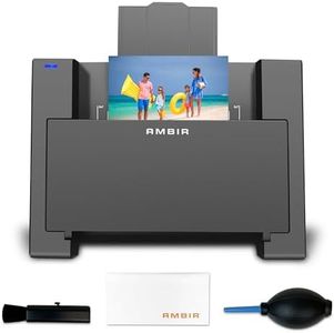 AMBIR Photo Scanner with Photo Cleaning Kit Bundle – Scan Photos in Seconds, Auto Crop & Deskew, 300/600 DPI High Resolution Scanning, Restore & Organize with Software, Mac & PC Compatible