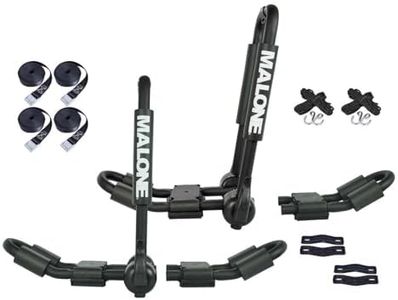 Malone Foldaway-5™ Multi-Rack Folding 1 or 2 Kayak, SUP, Canoe Carrier, Black (MPG125)