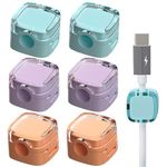 Magnetic Cable Clips, Cable Management, Cable Organiser Self-adhesive for Desk, Bedside Table, Charging Cables (Mixed colours)