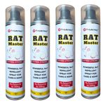 PrettyBUYERS Rat Master Powerful Rat Killer Spray For Cars & Home | Powerful rat protection spray | Rodent spray 250MLx4