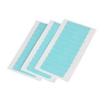 EBANKU 15 Sheets Double Sided Hair Extension Tape Tabs, Water-Proof Adhesive Hair Tape Replacement Tape for Tape in Hair Extensions Lace Wig Hairpiece Toupee Hair Weft (Blue)