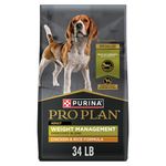 Purina Pro Plan Weight Management Dry Dog Food, Shredded Blend Chicken - 15.4 kg Bag