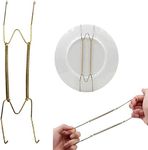 8 10 12 14 16Inch Plate Hangers for Walls Plate Dish Hangers Stainless Steel Decorative Invisible Plate Hangers Holder, Wall Hooks Home Decor (size:14in)