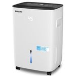 SAHAUHY 120 Pints Dehumidifier for Home Bedroom Garage Basement Stockroom and Large Room Spaces up to 6,200 Sq. Ft with Drain Hose and Water Tank