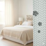 Metal Flower with Magnet Floral 6 Pieces