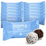 nomz Coconut Energy Bites, Delicious & Healthy, Vegan-Friendly, Paleo-Approved, Great Source of Nutrients, Non-GMO, Gluten-Free, 12-Pack