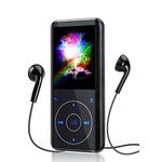 RUIZU 32GB MP3 Player with Bluetooth 5.3: Portable Music Player with Speaker, FM Radio, Voice Recorder, HiFi Lossless Digital Audio Video Playback, 2.4" Curved Screen, Touch Buttons, Supports 128GB