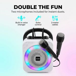 RockJam Bluetooth Karaoke Machine – 10W Portable Speaker
