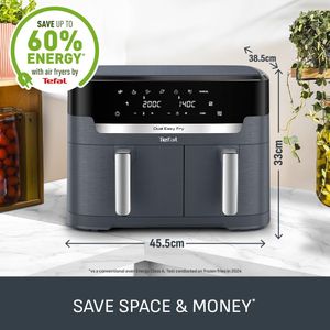 Tefal XXL Dual Air Fryer 11L – Large Capacity Healthy Frying