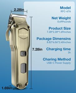 oneisall Dog Clippers, Gold – Cordless Pet Grooming Trimmer