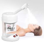 Holdfiturn Facial Steamer Mist Tabletop Face Steamer Hydrating Moisturizing Spray Machine Portable Beauty Salon Spa Humidifier Skin Cleaning Humidifier Sprayer for Household Women Face Spa