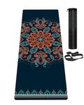 LaiEr Yoga Mat Non Slip Eco Friendly Exercise Mat with Carrying Strap, Thick Exercise & Workout Mat for Yoga, Pilates and Fitness(183CM*61CM*6MM)