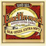 Ernie Ball Earthwood Silk and Steel Extra-Soft Acoustic Guitar Strings, 10-50 Gauge (P02047)