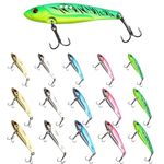 Dovesun 15pcs Blade Bait Fishing Lures Fishing Spoons Lures Fishing Swimbait for Bass, Crappie, Trout Walleye Type 2