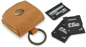 Leather SD Card Holder Keychain, SD