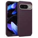 CASEOLOGY by Spigen Nano Pop Back Cover Case for Google Pixel 9 / Pixel 9 Pro [Dust-Free Material] Pixel 9 / Pixel 9 Pro Case with Military Grade Drop Protection, Side Pattern (TPU, PC| Burgundy Bean)