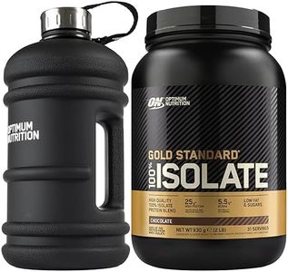 Optimum Nutrition 100% Gold Standard Isolate Proteine Whey in Polvere con BCAA Cioccolato 930g 31 Porzioni + BORRACCIA GRANDE