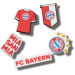 Crocs Polyvinyl Chloride Jibbitz Bayern Fc 5Pck, Multi