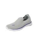 Puma Womens Softride Pegasi Knit WNS Cool Light Gray-Team Violet Running Shoe - 4 UK (31065101)