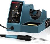 Soldering Stations, HANMATEK Soldering Iron SD1.60W Professional Soldering Station Set 200~480℃ Temperature Control Soldering Iron Set for School Laboratory Hobby Soldering