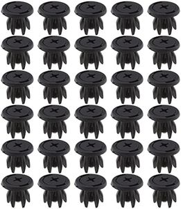 ECSiNG 30 pezzi di fissaggio per arco ruota interna paraspruzzi clip per auto 7130702966 plastica compatibile con BMW Mini Cooper S One R50 R52 R53 nero