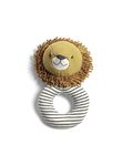 Mamas & Papas Baby/Toddle Soft Grabber Rattle, Ring Shaped, Lion