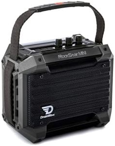 Dreamwave Rockstar Mini Outdoor Bluetooth Speaker, Compact 40W RMS Portable Speaker with Clear Vocals, Deep Bass, 29H Playtime, IP66 Waterproof, Karaoke Mic Input, Bass & Treble EQ, TWS Stereo