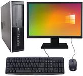 Complete set of 19in Monitor and HP 8300 SFF Quad Core i5-3470 8GB 1000GB WiFi Windows 11 64-Bit Desktop PC Computer (Renewed)