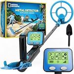 NATIONAL GEOGRAPHIC Metal Detector for Kids & Adults - 7.4" Waterproof Metal Detector Coil, Lightweight Gold Detector with Pinpoint Function & LCD Display, Beach Metal Detector (Amazon Exclusive)