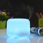 Forest Clay 7 Color Light Changin 500ml 4 in 1 Aromatherapy Humidifier for Home, Office, Hotels Aroma Essential Oil Diffuser