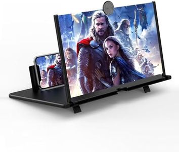 Homavit Mobile Phone Screen Magnifier 14 Inch 3D Screen for Mobile Phone, HD Mobile Phone Magnifier for All Smartphones, for Watching Film Videos (Black)