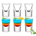 6pcs Heavy Base Shot Glass,Clear Es