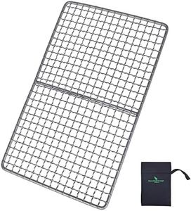 iBasingo Titanium Charbon De Barbecue Filet De Grill Ultra-Léger Cuisson Grille De Refroidissement Cuisson Rôtissage Ustensiles De Cuisine pour Camping en Plein Air Randonnée Ti15108I